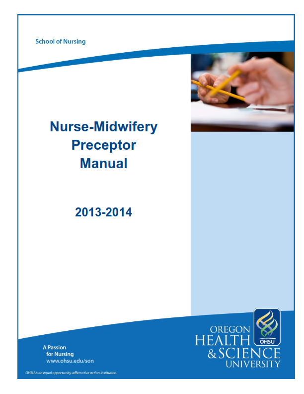 Nurse - Midwifery Preceptor Manual