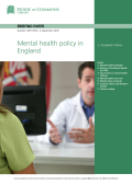 Mental health policy in England
