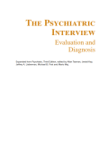 The psychiatric interview : Evaluation and diagnosis